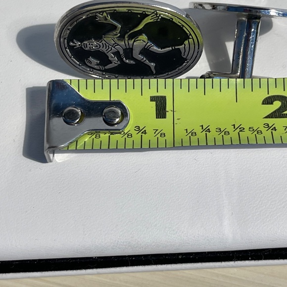 SWANK Silver Tone Dancing Goddess Vintage Cuff Links - Picture 5 of 5